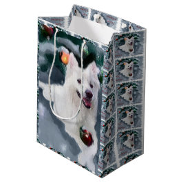 Amerikaanse Eskimo Dog Kerstmis Medium Cadeauzakje