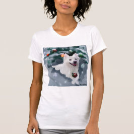 Amerikaanse Eskimo Dog Kerstmis T-shirt