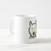 Amerikaanse Eskimo Dog Koffiemok (Voorkant links)