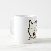 Amerikaanse Eskimo Dog Koffiemok (Voorkant links)