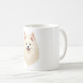 Amerikaanse Eskimo Dog Koffiemok (Voorkant rechts)