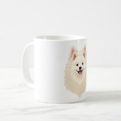Amerikaanse Eskimo Dog Koffiemok (Voorkant links)