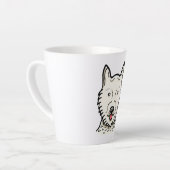 Amerikaanse Eskimo Dog Latte Mok (Linkerhoek)