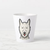 Amerikaanse Eskimo Dog Latte Mok (Voorkant)