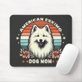 Amerikaanse Eskimo Dog Mam in Serenity Muismat (Met muis)