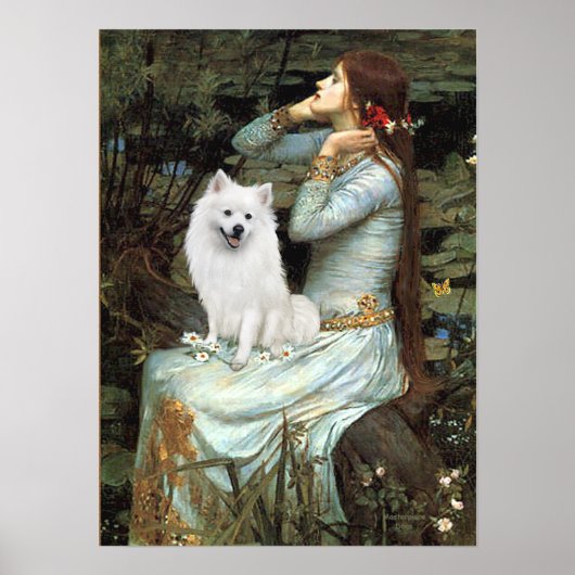 Amerikaanse Eskimo Dog - Ophelia Seed Poster (Voorkant)