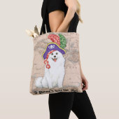 Amerikaanse Eskimo Dog Pirate Canvas tas (Dichtbij)