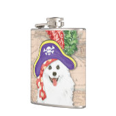 Amerikaanse Eskimo Dog Pirate Hip Flask Heupfles (Links)