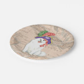 Amerikaanse Eskimo Dog Pirate Paper-Borden Papieren Bordje (Gekanteld)