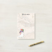 Amerikaanse Eskimo Dog Pirate Post-it Notes (Op bureau)
