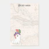 Amerikaanse Eskimo Dog Pirate Post-it Notes (Voorkant)