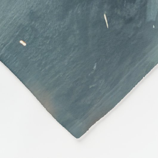 Amerikaanse Eskimo Dog Riding Motorfiets Kerstmis Fleece Deken (Hoek)