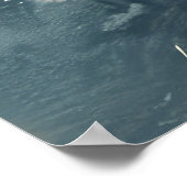 Amerikaanse Eskimo Dog Riding Motorfiets Kerstmis Poster (Hoek)