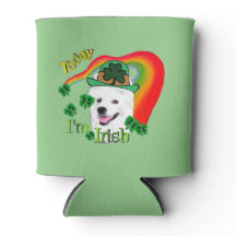 Amerikaanse Eskimo Dog Saint Patricks Day