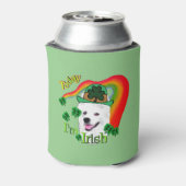 Amerikaanse Eskimo Dog Saint Patricks Day Blikjeskoeler (Blikje Achterkant)