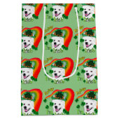 Amerikaanse Eskimo Dog Saint Patricks Day Medium Cadeauzakje (Achterkant)