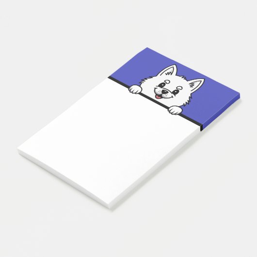 Amerikaanse Eskimo Dog Schattigee Puppy Hondenlief Post-it® Notes (Schuin)