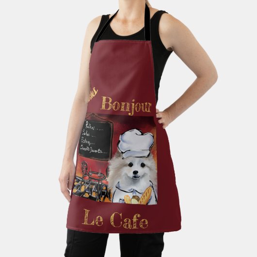 Amerikaanse Eskimo Dog Schort (Insitu)