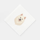 Amerikaanse Eskimo Dog Servet (Hoek)