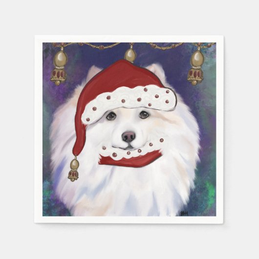 Amerikaanse Eskimo Dog Servet (Voorkant)