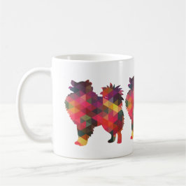 Amerikaanse Eskimo Dog Silhouette Design Koffiemok