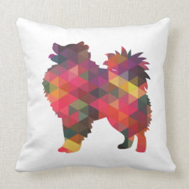 Amerikaanse Eskimo Dog Silhouette Design Kussen