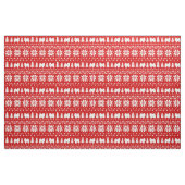 Amerikaanse Eskimo Dog Silhouettes Eskies Kerstmis Stof (Fat Quarter)