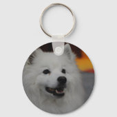 Amerikaanse Eskimo Dog Sleutelhanger (Voorkant)