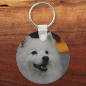 Amerikaanse Eskimo Dog Sleutelhanger (Voorkant)