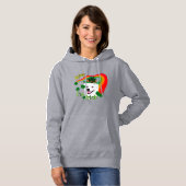 Amerikaanse Eskimo Dog St Patricks Day Hoodie (Voorkant volledig)