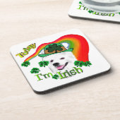 Amerikaanse Eskimo Dog St Patricks Drankjes Onderzetter (Linkerzijde)