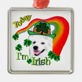 Amerikaanse Eskimo Dog St Patricks Metalen Ornament