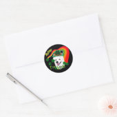 Amerikaanse Eskimo Dog St Patricks Ronde Sticker (Envelop)