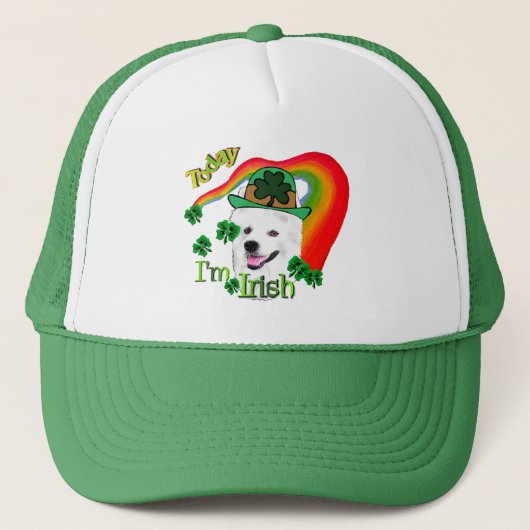 Amerikaanse Eskimo Dog St Patricks Trucker Pet (Voorkant)
