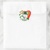 Amerikaanse Eskimo Dog St Patricks Vierkante Sticker (Tas)