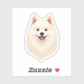 Amerikaanse Eskimo Dog Sticker (Vel)