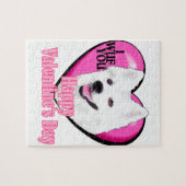 Amerikaanse Eskimo Dog Valentijnsdag Legpuzzel (Horizontaal)