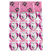 Amerikaanse Eskimo Dog Valentijnsdag Medium Cadeauzakje (Achterkant)