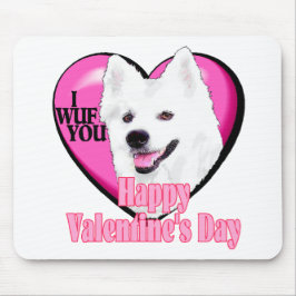 Amerikaanse Eskimo Dog Valentijnse Muismat