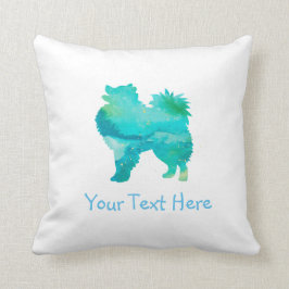 Amerikaanse Eskimo Dog Waterverf  Pillow Kussen