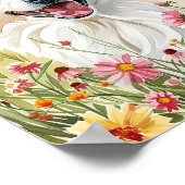 Amerikaanse Eskimo Dog Waterverf Wall Art Print (Hoek)