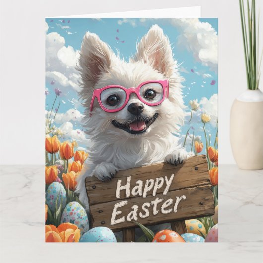 Amerikaanse Eskimo Easter Eggs Kaart (Voorkant)