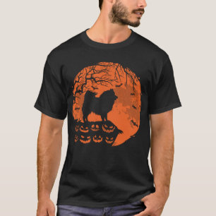 Amerikaanse Eskimo En Maan Halloween Geschenk voor T-shirt