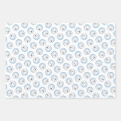 Amerikaanse Eskimo Eskie Puppy Schilderen Schattig Inpakpapier Vel (Voorkant 2)