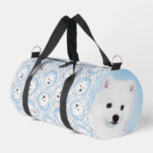 Amerikaanse Eskimo Eskie Puppy Schilderen Schattig Plunjezak