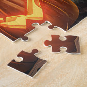 Amerikaanse Eskimo Halloween Griezelig Legpuzzel (Zijkant)