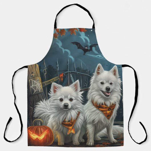 Amerikaanse Eskimo Halloween Griezelig Schort (Voorkant)