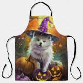 Amerikaanse Eskimo Halloween heks en pompoen Schort (Voorkant)