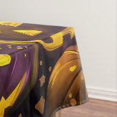 Amerikaanse Eskimo Halloween heks en pompoen Tafelkleed (Voorbeeld)