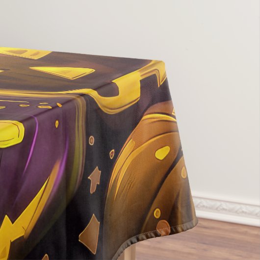 Amerikaanse Eskimo Halloween heks en pompoen Tafelkleed (Voorbeeld)